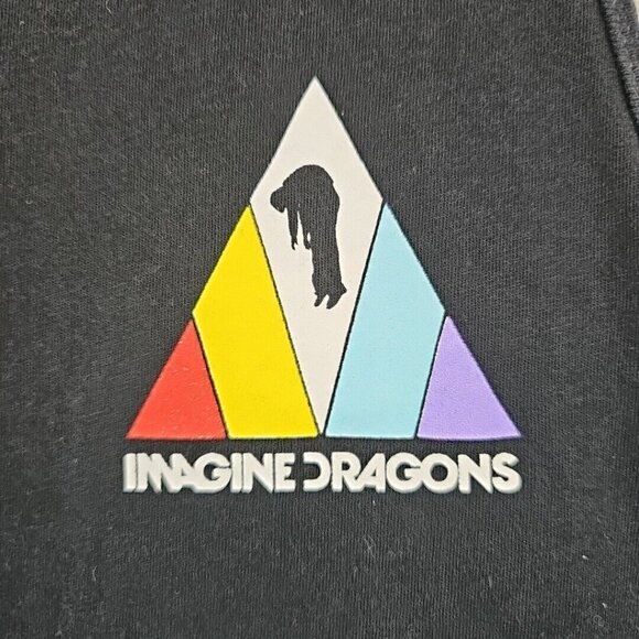 Imagine Dragons Band Tee T-Shirt Adult S Black Cotton Pop Music Tank Top Logo - Picture 2 of 6